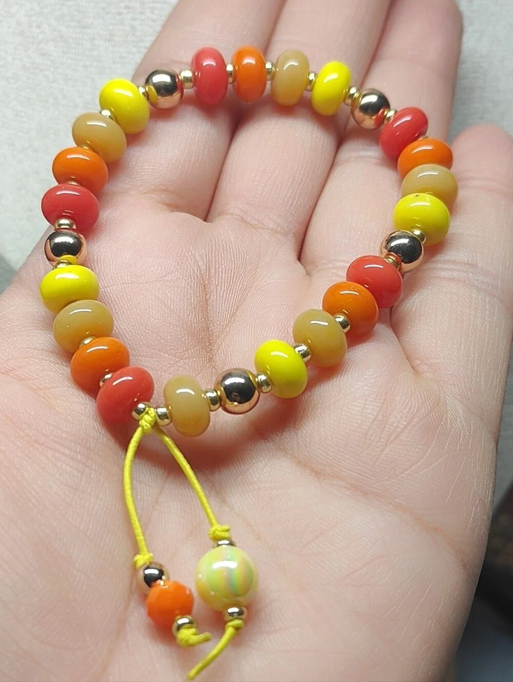 Handcrafted Multi-Color Beaded Stretch Bracelet